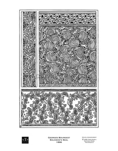 Printable Coloring Page Art Nouveau Flowers Solomon’s Seal