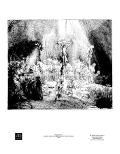 Printable Coloring Page Crucifixion of Christ by Rembrandt