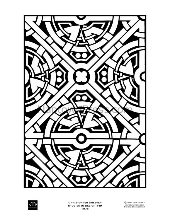 Printable Victorian Design Coloring Sheet