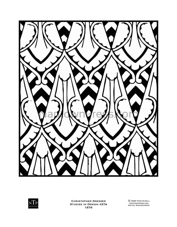 Printable Victorian Design Coloring Sheet